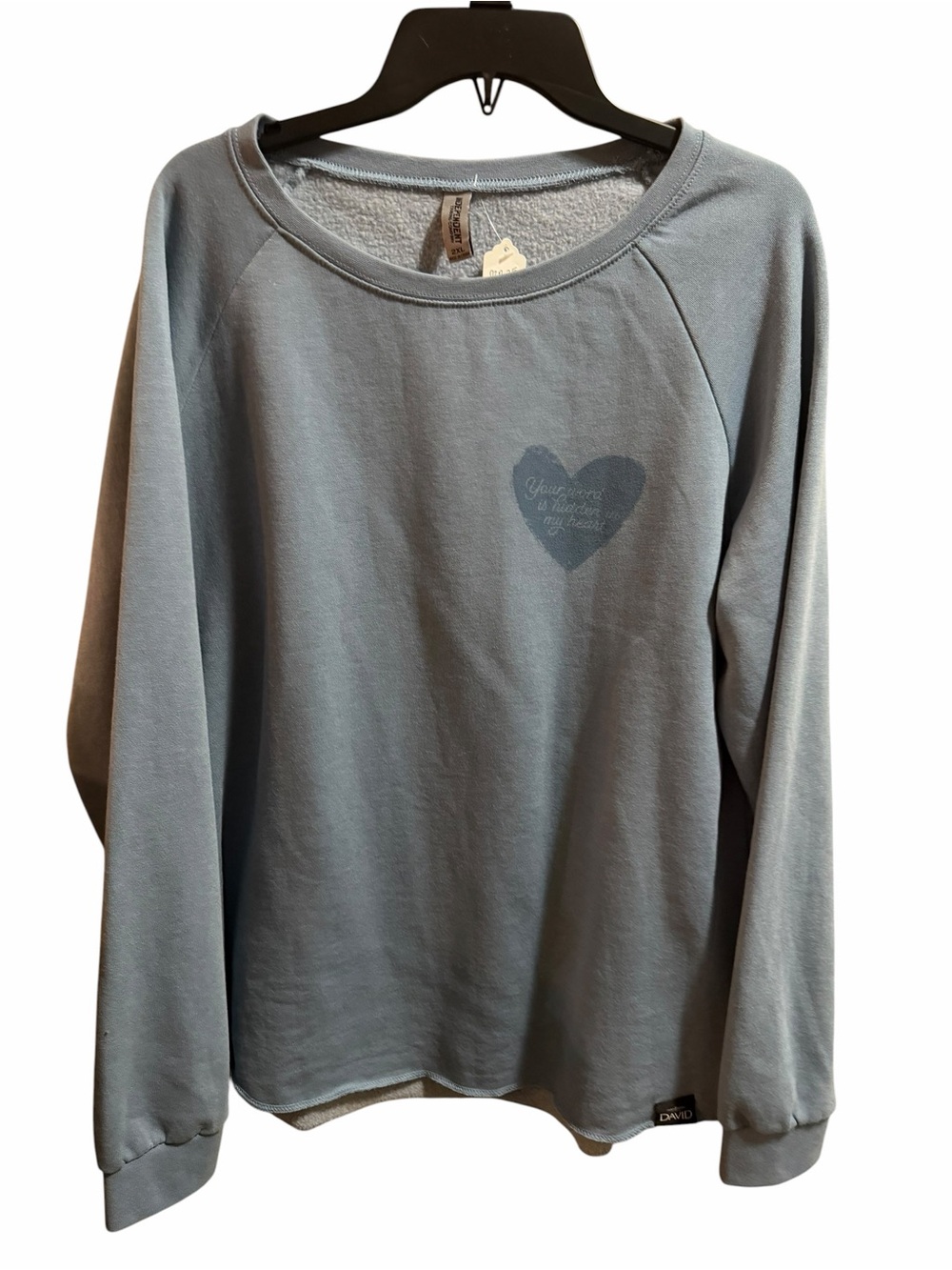 David Your Word is Hidden in my Heart Pullover Sweatshirt size XXL